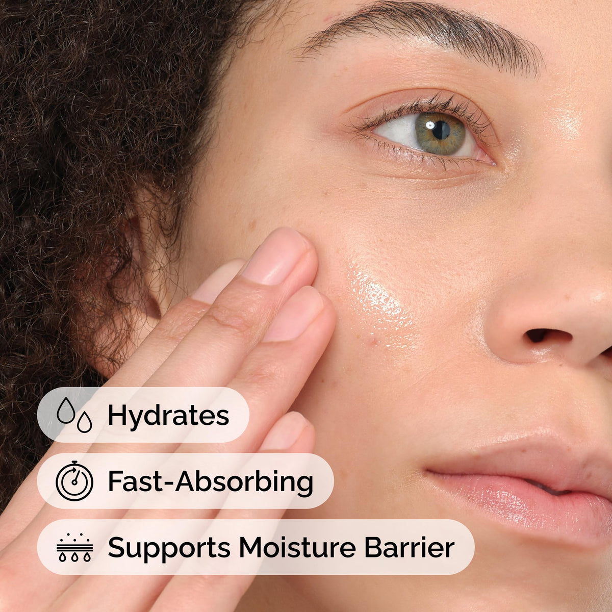 The Ordinary applied to hair ends adding shine and reducing frizz appearance