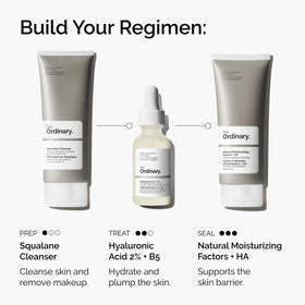 The Ordinary bottle next to a common object for scale, shows 1 fl oz size benefit