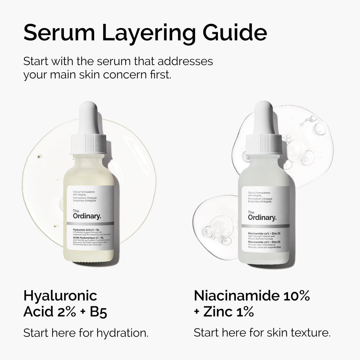 The Ordinary serum on bathroom counter with skincare items, routine-friendly benefit