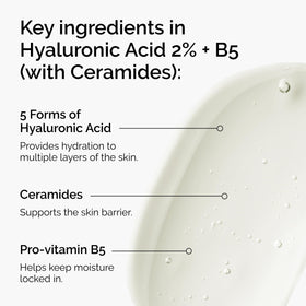 The Ordinary serum texture on skin, lightweight absorption and instant plump benefit