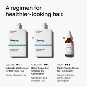 The Ordinary in-shower lifestyle scene showing dual-use for hair and body
