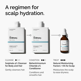 Close-up of The Ordinary ingredient label, emphasizing hyaluronic acid and squalane content