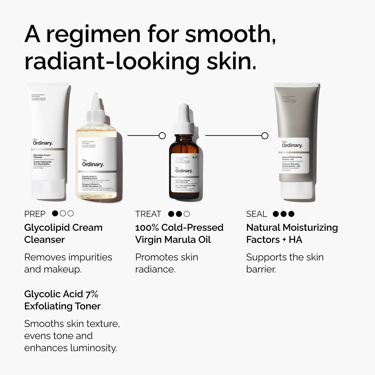 The Ordinary marula oil applied to hair ends demonstrating frizz control and shine