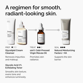 The Ordinary marula oil applied to hair ends demonstrating frizz control and shine