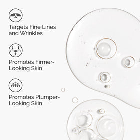 The Ordinary Matrixyl serum texture on skin, lightweight hydration and smooth finish