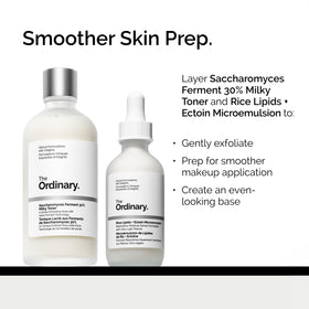 The Ordinary milky toner on bathroom shelf in lifestyle scene promoting daily use