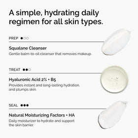 The Ordinary Natural Moisturizing Factors + HA jar in bathroom setting showing lasting moisture benefit