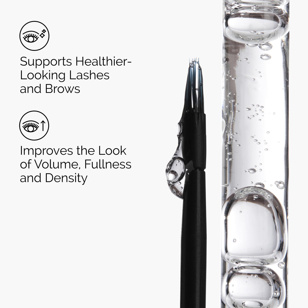The Ordinary being applied at lash line demonstrating precise applicator and easy use
