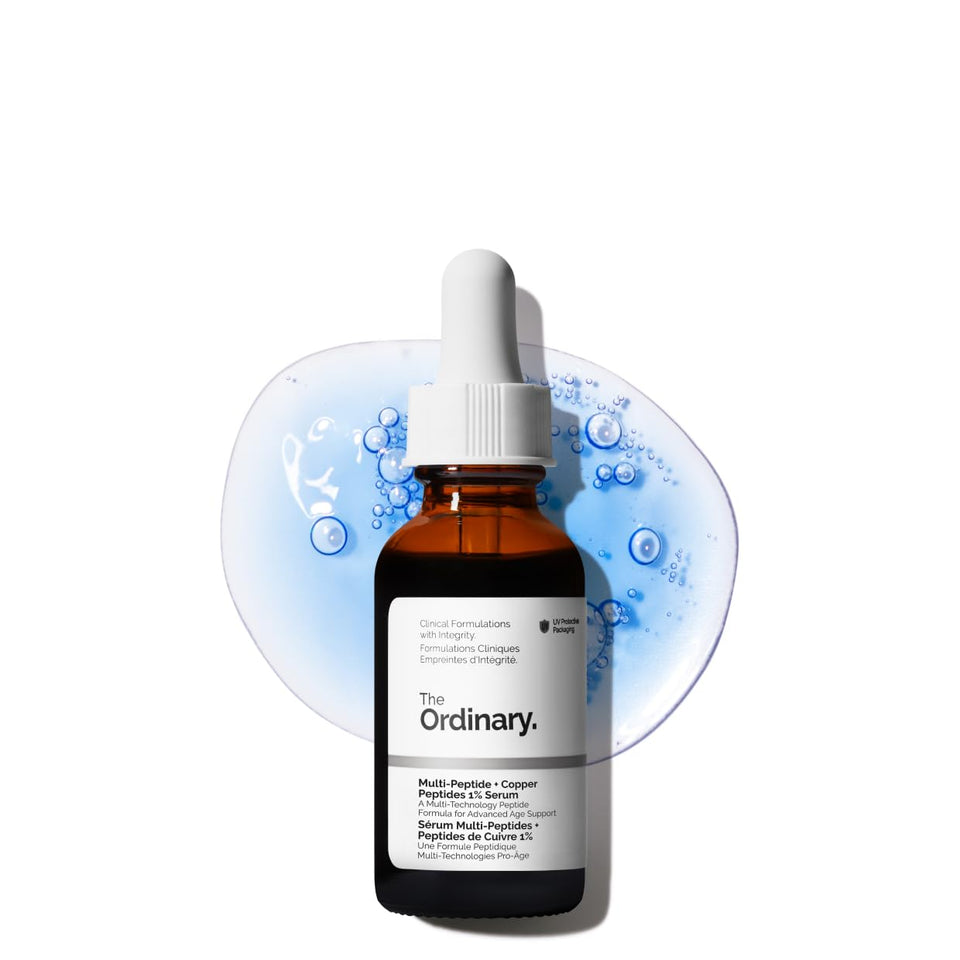 The Ordinary bottle front view showing label and packaging benefits