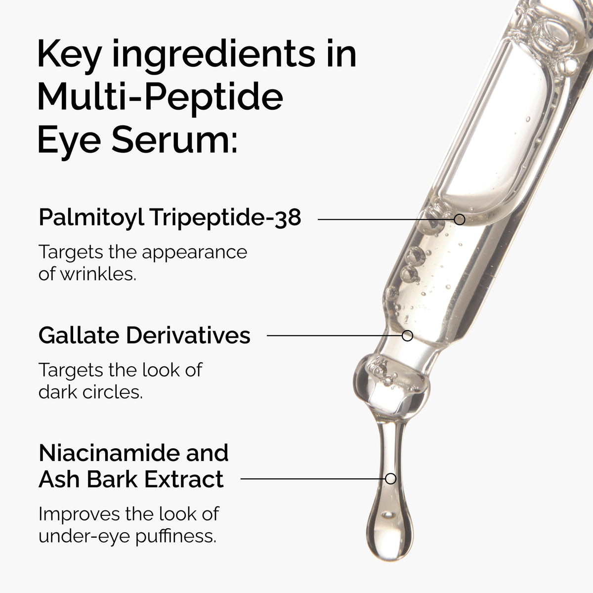The Ordinary close-up of serum texture showing lightweight absorption benefit