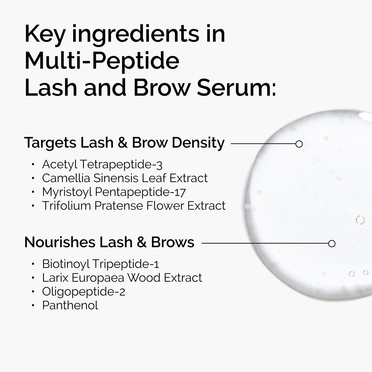 The Ordinary serum texture close-up showing lightweight consistency and peptide clarity