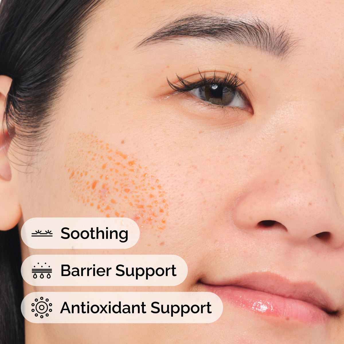 Applying The Ordinary Pycnogenol on hand to show layering with moisturizer