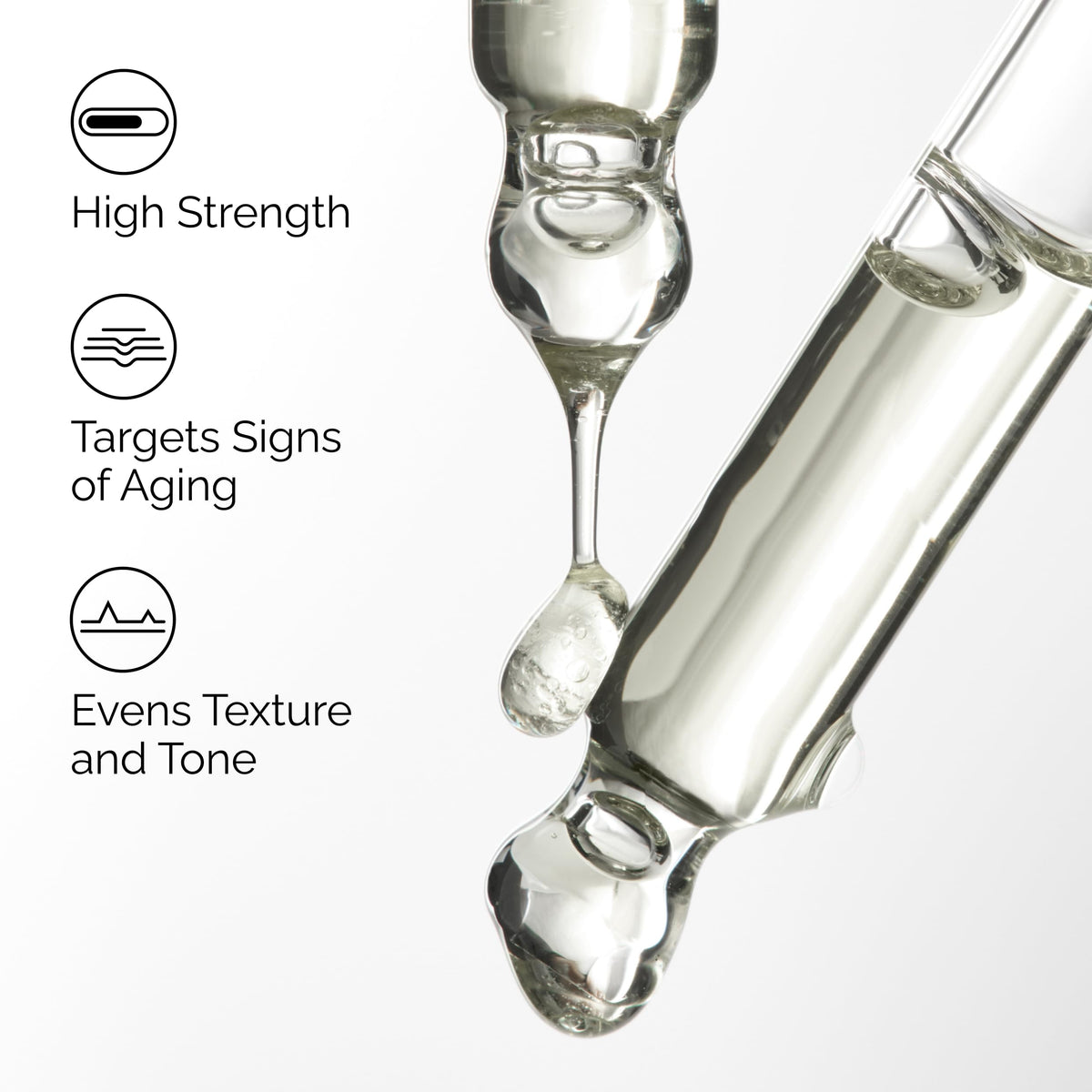 The Ordinary dropper dispensing serum demonstrating precise application