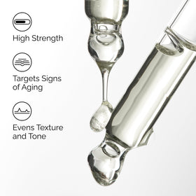 The Ordinary dropper dispensing serum demonstrating precise application