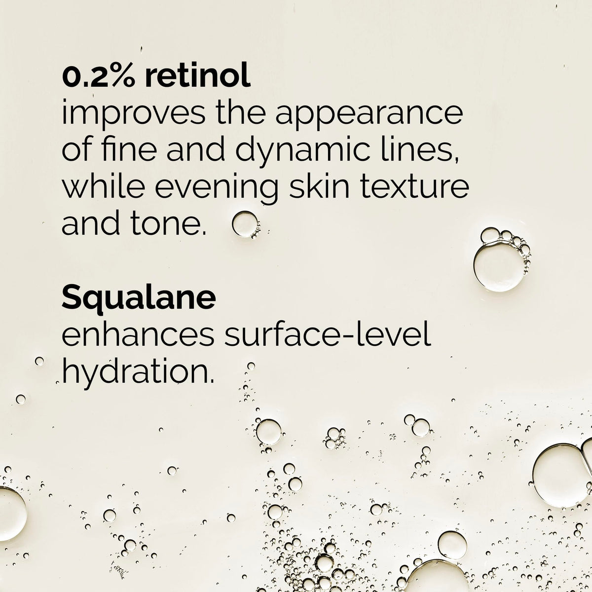 The Ordinary retinol bottle held in hand to show scale and travel-friendly 1 fl oz size