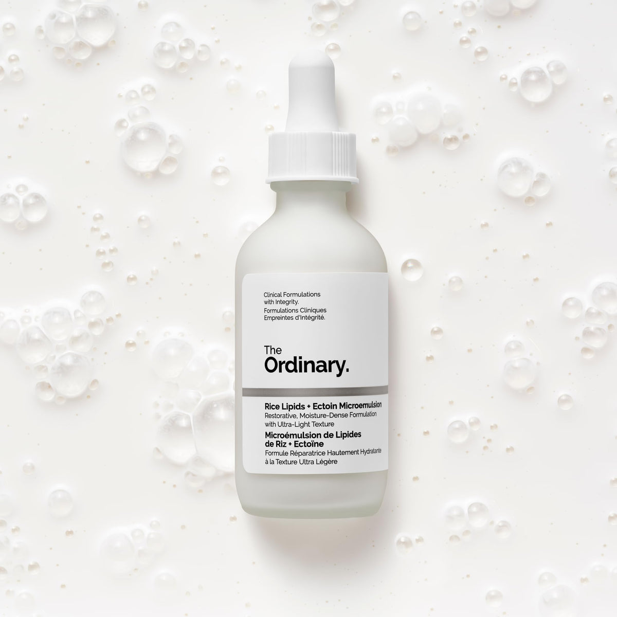 The Ordinary on a bathroom shelf staged for daily skincare routine