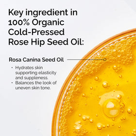 The Ordinary dropper dispensing rose hip oil illustrating easy application