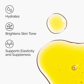The Ordinary oil texture on skin demonstrating lightweight hydration