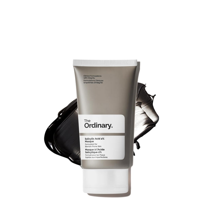 The Ordinary masque front packaging showing product and branding, clarifies skin