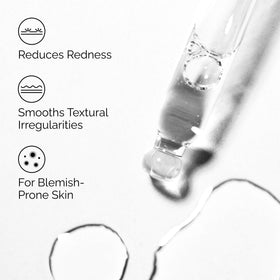 The Ordinary pipette dispensing solution onto fingertip for controlled application benefit