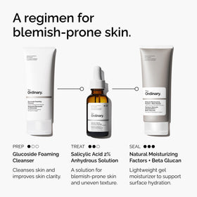 The Ordinary 1 fl oz bottle held in hand to show compact travel-friendly size benefit