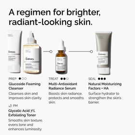 The Ordinary serum being applied in a morning routine showing layering with moisturizer and SPF