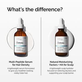 The Ordinary label close-up displaying product name and active peptide-focused formula