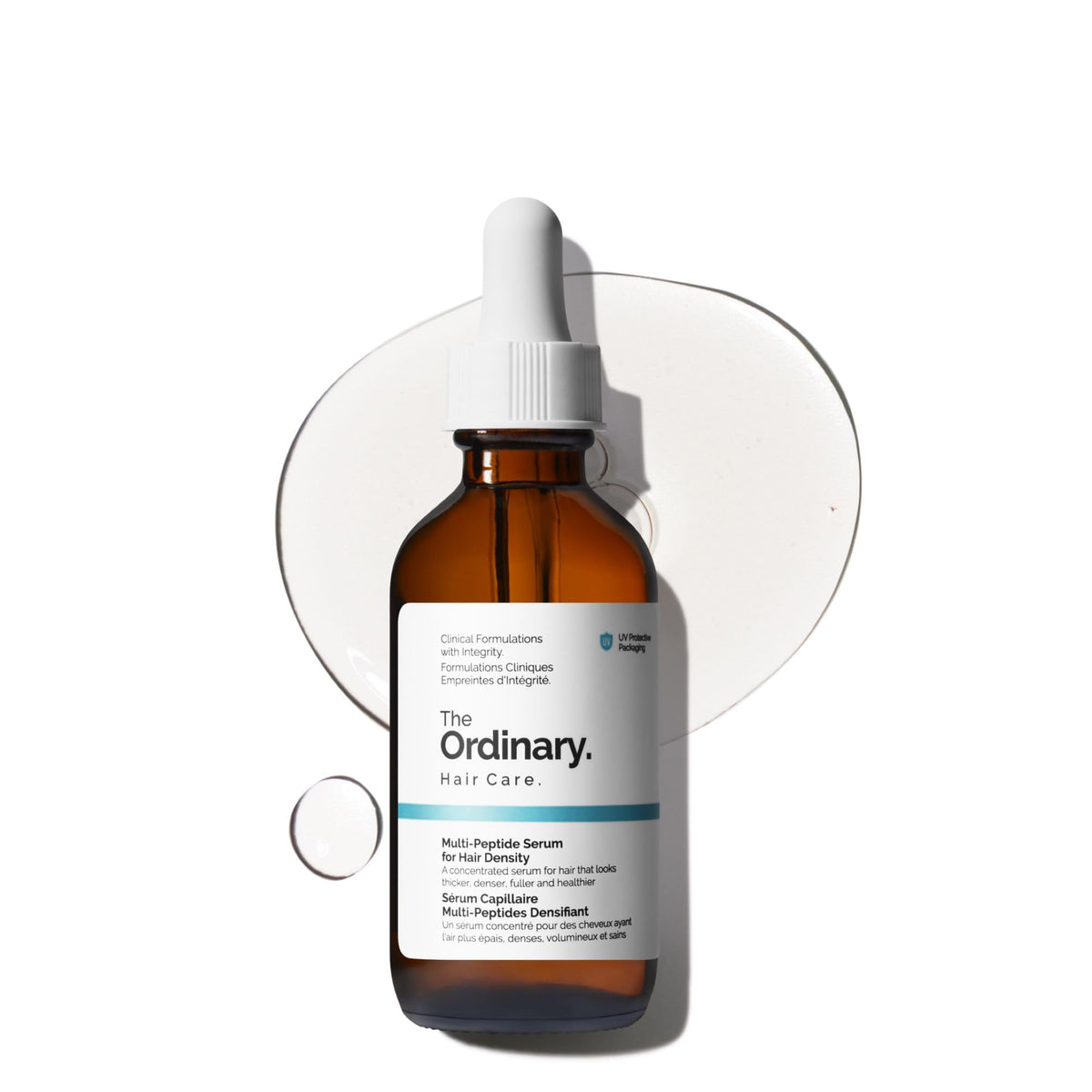 The Ordinary front packaging showing the bottle and dropper, promoting easy application