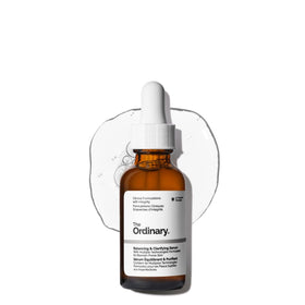 The Ordinary front bottle showing serum packaging and clear labeling for easy identification