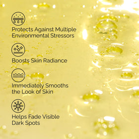 The Ordinary serum texture on skin close-up demonstrating quick absorption and glow