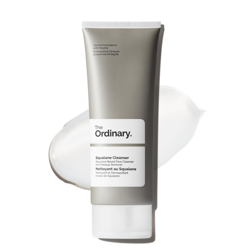 The Ordinary front bottle showing product packaging and clear branding, easy identification and benefit