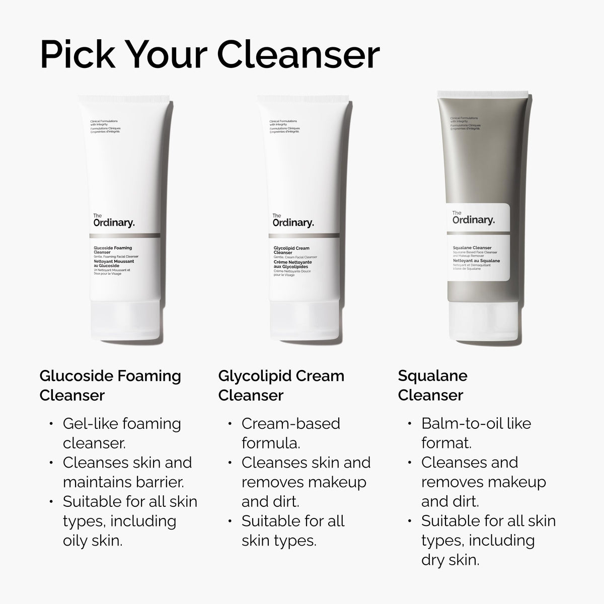 The Ordinary lifestyle in bathroom showing cleanser on counter and practical daily-use benefit