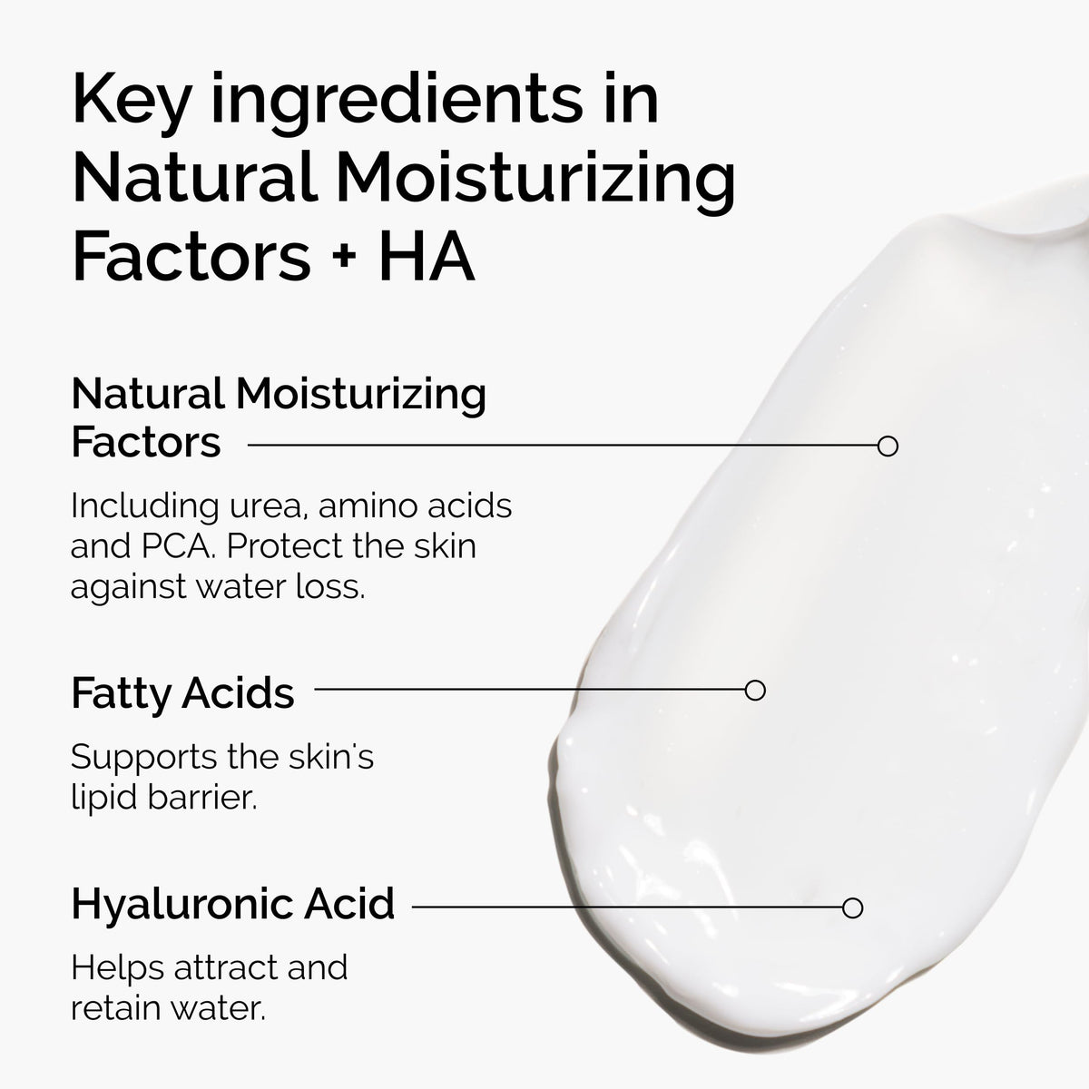 The Ordinary close-up texture photo showing lightweight cream for quick absorption