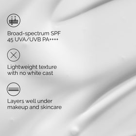 The Ordinary serum texture swiped on skin demonstrating lightweight hydration