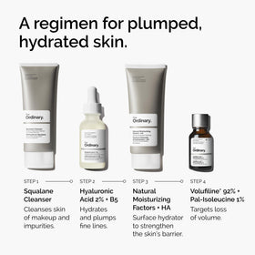 The Ordinary pipette with Volufiline drop highlighting active ingredient and visible lift benefit