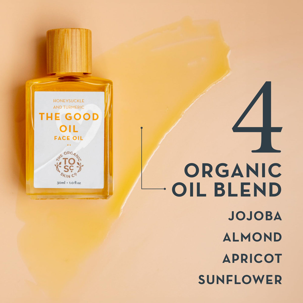 The Organic Skin Co. pipette dispensing oil for precise, mess-free application benefit