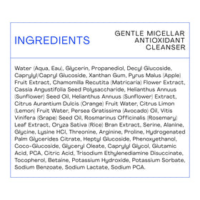 Closeup of The Outset label showing vegan, cruelty-free, and fragrance-free benefits