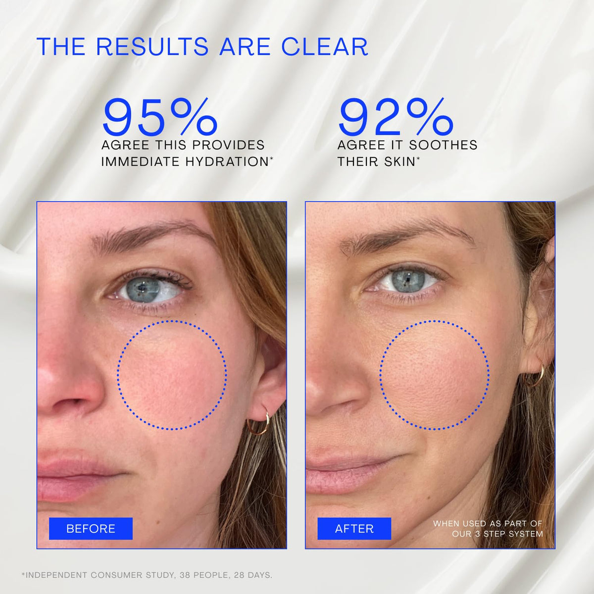 The Outset pump dispensing moisturizer into hand for easy daily use benefit