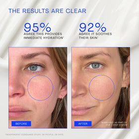 The Outset pump dispensing moisturizer into hand for easy daily use benefit