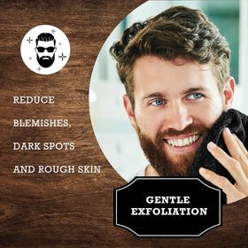 The Rustic Man close-up of soft terry side showing plush fibers for gentle cleansing benefit