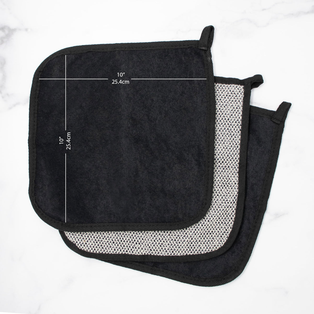 The Rustic Man close-up of the textured exfoliating side highlighting weave for effective buffing benefit