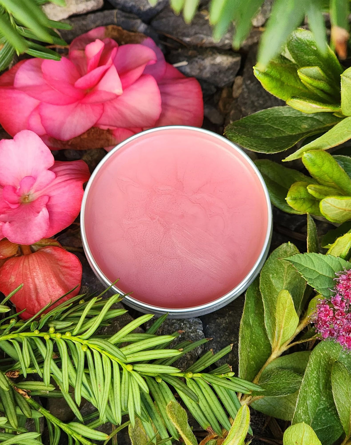 Evening routine scene with The Senzio balm on a bedside table, encourages nightly care