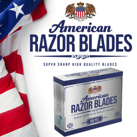 The Shave Factory blades at barber station showing professional readiness and economy
