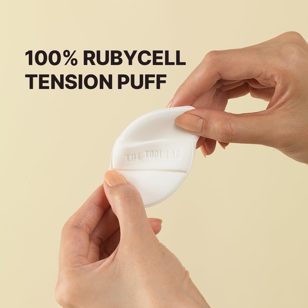THE TOOL LAB puff applying liquid foundation for even coverage and product saving benefit