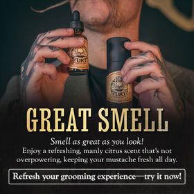 THE VINTAGE GROOMING CO. oil stored inside a grooming kit for travel readiness