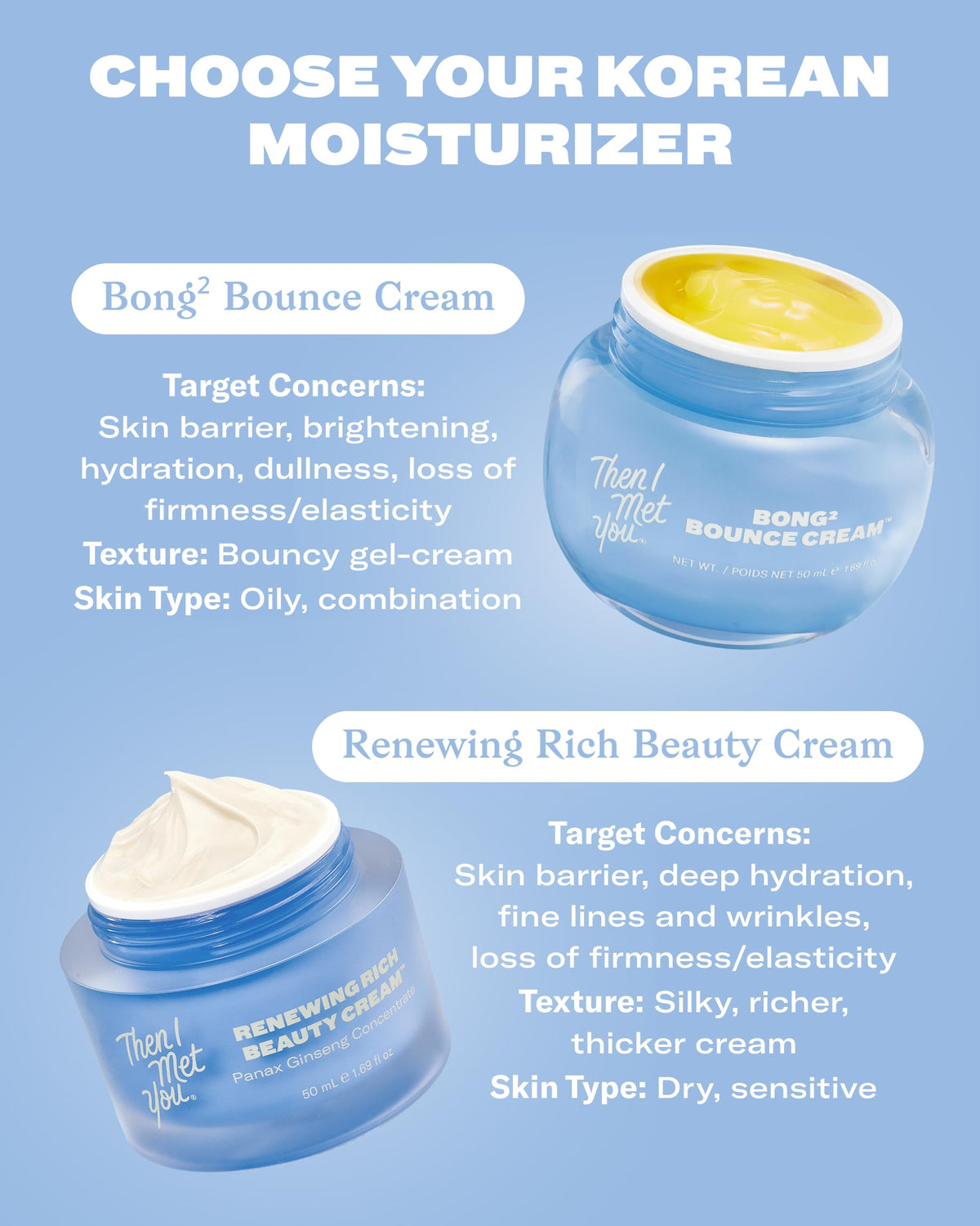 Then I Met You cream application on hand demonstrating quick absorption