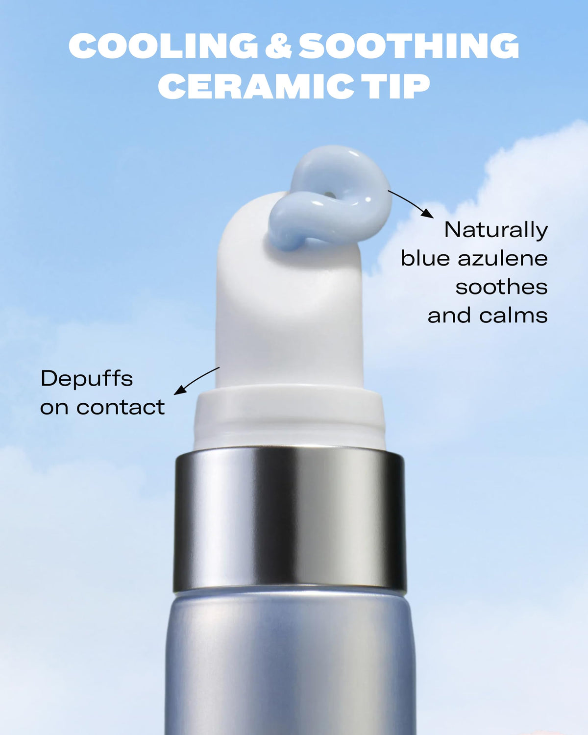 Then I Met You before-and-after comparison illustrating firmer, brighter under-eye appearance