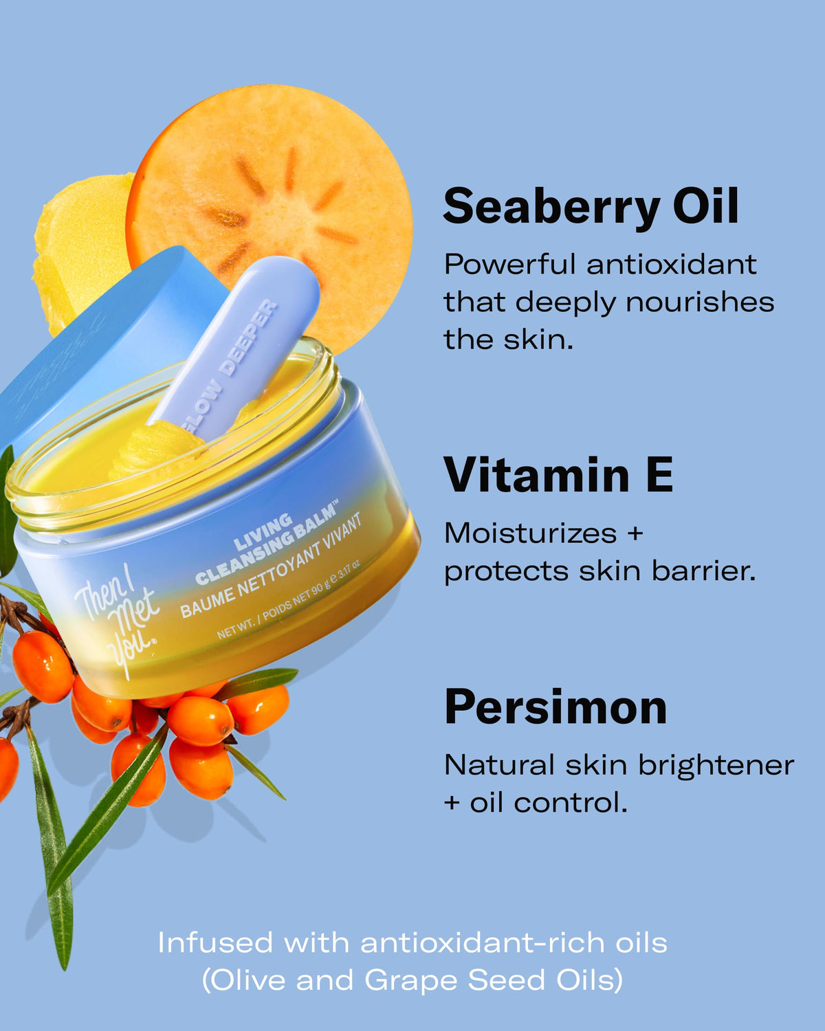 Then I Met You packaging label detail showing clean-ingredient benefits