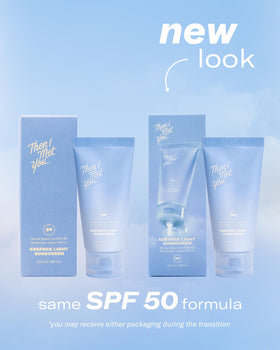 Then I Met You sunscreen texture on hand highlighting lightweight hydration