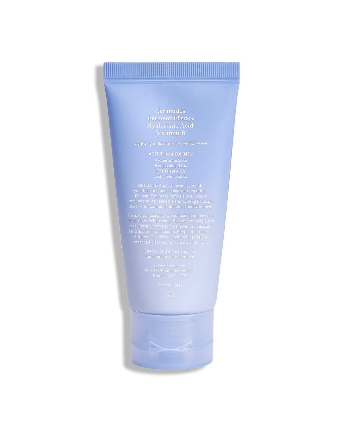 Then I Met You sunscreen packed inside a travel pouch for on-the-go protection